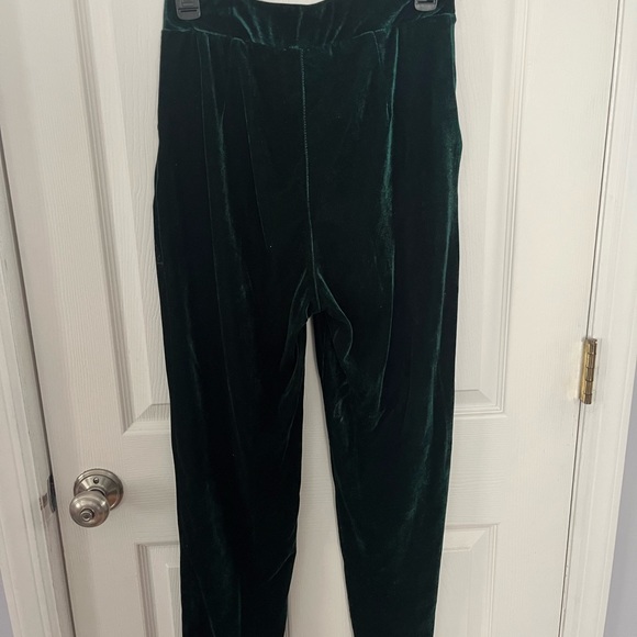 ModCloth COLLECTIF Keen for Green Velvet Pants - Picture 4 of 4